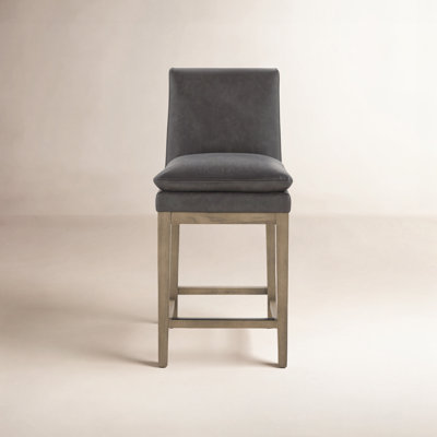 Bethea Leather Upholstered Counter Stool
