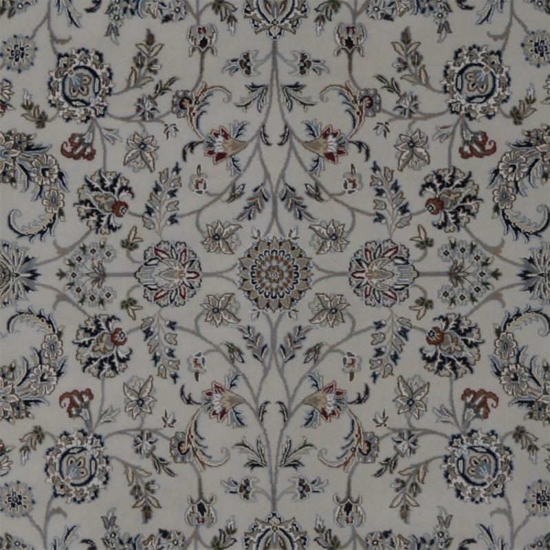 Tapis en laine et soie noué à la main Louette (6 pi 5 po x 9 pi 10 po) Louette