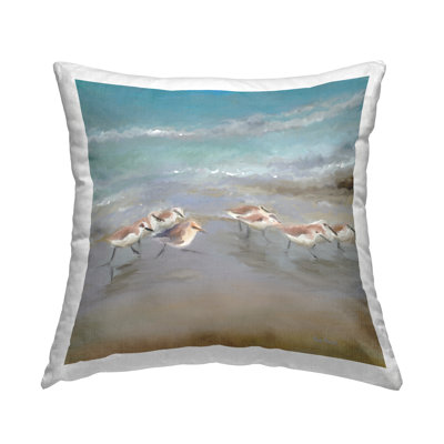 Coussin Coastal Sandpipers Shore