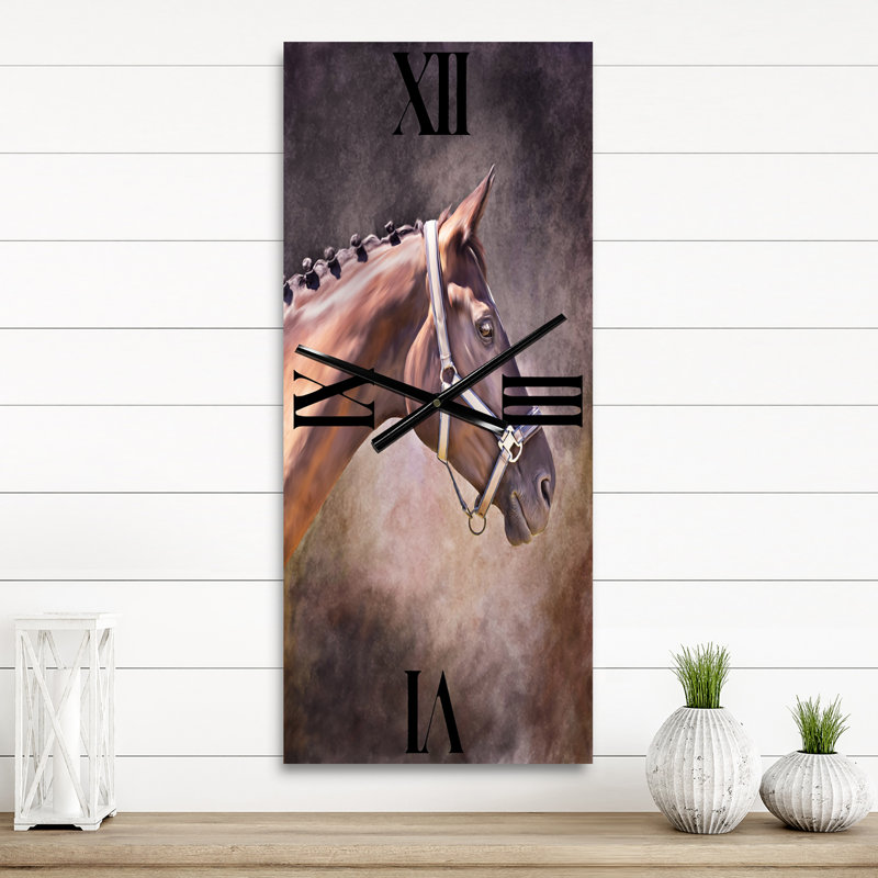 Horloge murale Portrait de cheval, Petit