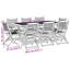 8 - Person Patio Dining Set with Rectangular Table