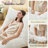 Lounge Chair With Shredded Memory Foam Cushion, Corduroy, Solid Rubberwood Frame & Adjustable Leg, White-54089241
