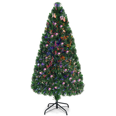 Arbre de Noël artificiel pin vert avec 24 lumières multicolores