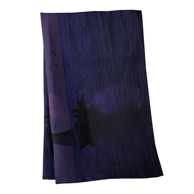 Tea Towel Kitchen Towel, Violet, Poly Twill