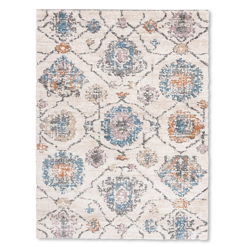Tapis à poils longs Bisera, Rectangle 2 pi x 3 pi