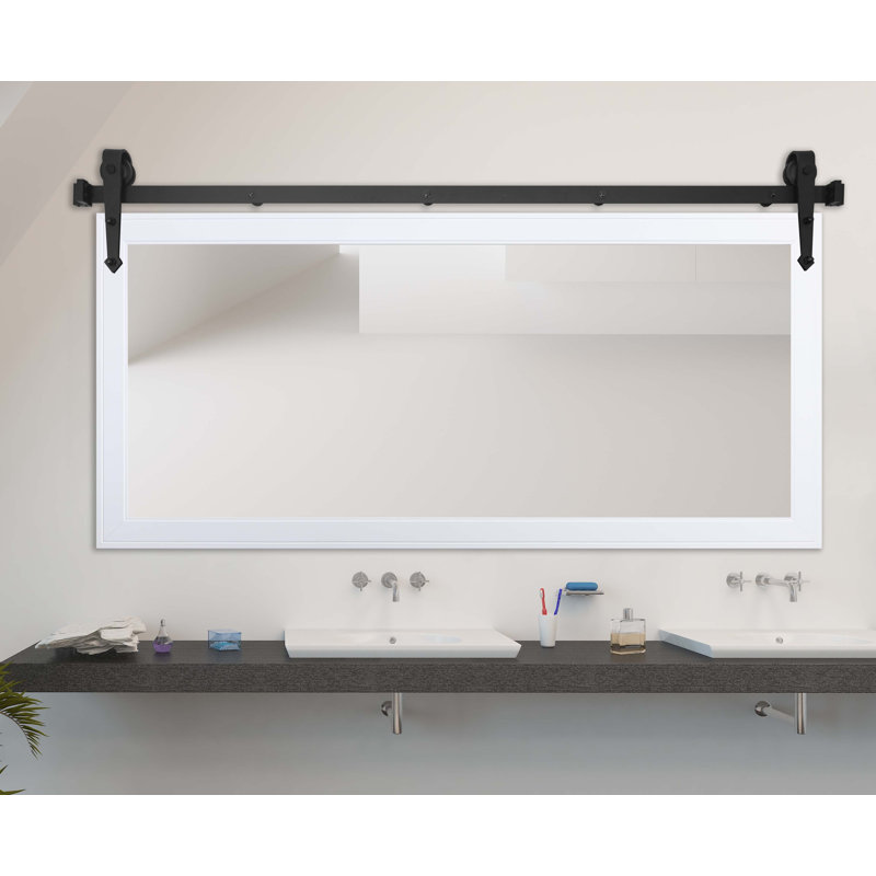 Neace Rectangle Mirror, 30.5" x 61.5", White