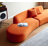 132" Curved Sofa With Throw Pillows-51636719