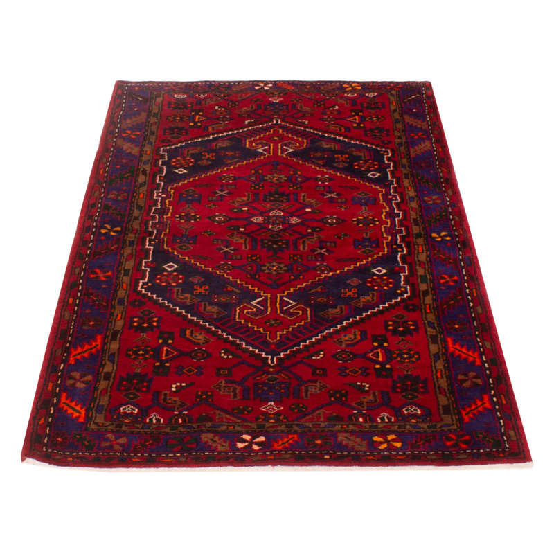 Avionna One-of-a-Kind 4'5" X 7'7" New Age Wool Area Rug in Red