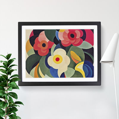 Abstract Peony Flowers - Framed Print