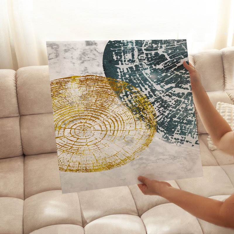«Botanical Tree Rings I Bohemian», reproduction d'art non encadrée, H 20 po x l 20 po