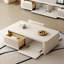 Table basse de style crème avec coins arrondis-112652136