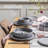 over&back Stackable 16-Piece Semi Hand-Finished Stoneware Dinnerware Set-99305499