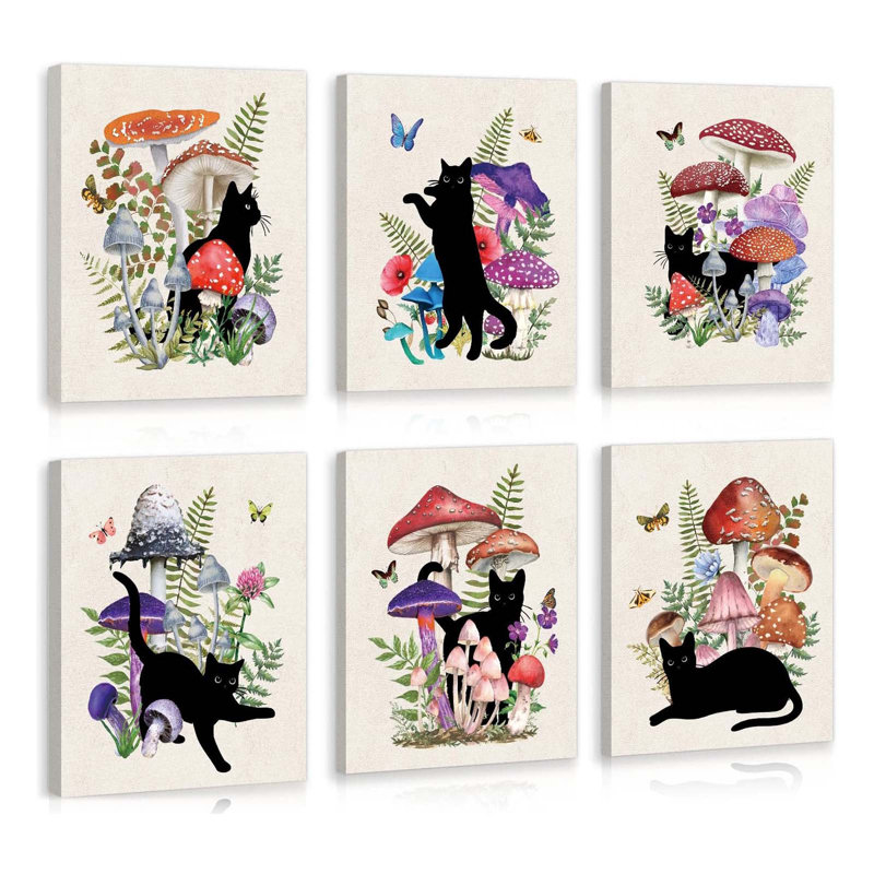 6 Piece Wrapped Canvas Wall Art