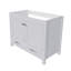 Meuble-lavabo 42 po sans lavabo, armoire de salle de bain multifonctionnelle avec portes et tiroir, cadre solide et panneau de fibres à densité moyenne (base seulement)