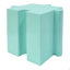 Ensemble de table artistique 3 pièces, tables d'appoint modulaires Mgo avec emboîtement (2 convexes et 1 concave), capacité de 200 lb-427861395