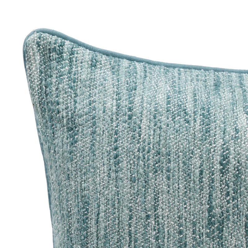 Coussin Sharma, Carré, Bleu / bleu sarcelle