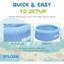 Vinyl Round Inflatable Pool 50cm H x 183cm W x 183cm L