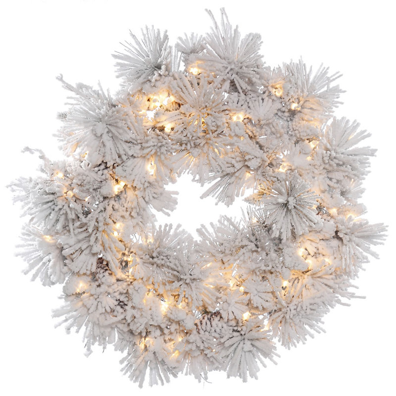 Couronne artificielle floquée en Alberta, Oui, H 48 po x l 48 po x P 3 po