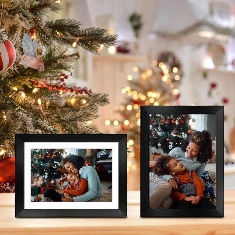 Ensemble de 6 cadres photo noirs 12 x 16 avec plexiglas