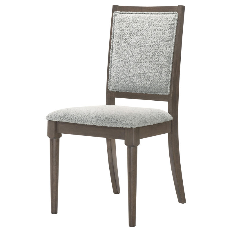 Chaise de salle à manger rembourrée Gerie brun foncé