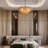 Angulo 14 - Light Modern Round Chandelier Ceiling Light Pendant Lighting Fixture with Tiered Smoke Glass Tubes-2097556642