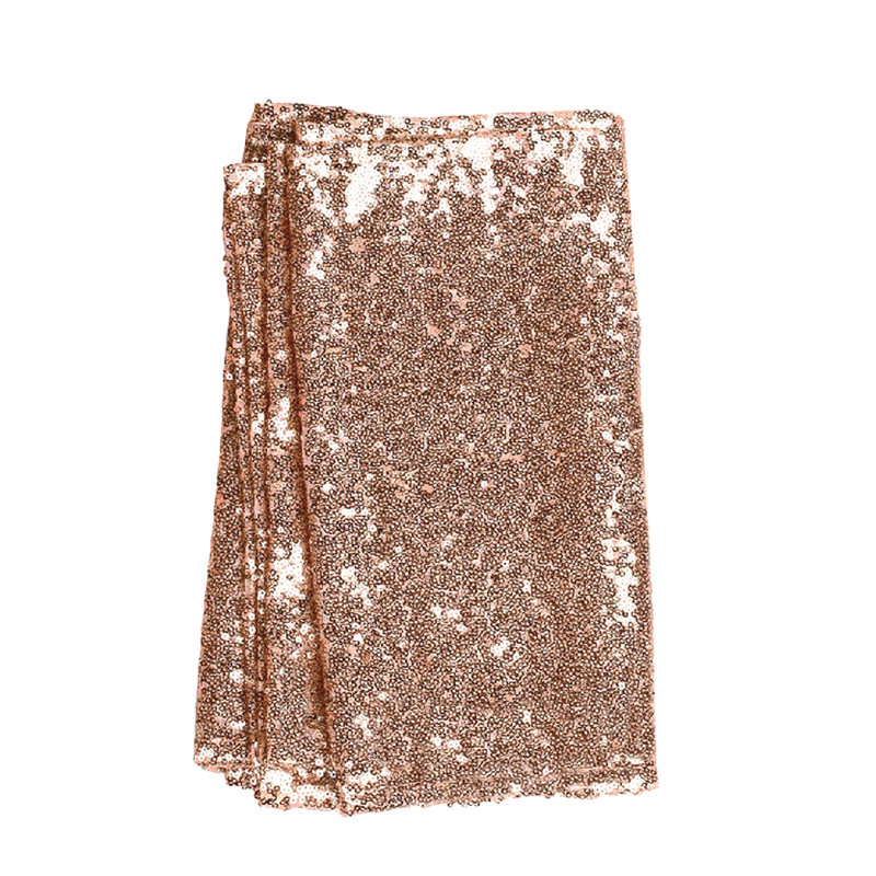 Nappe en plastique à paillettes jetables, Champagne