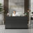 2 Person Rectangle Glass Reception Desk