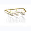 Wall Mounted Wine Glass Rack Gold