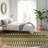 Washable Abstract Indoor / Outdoor Rug-109575685