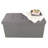 Folding Storage Ottoman - 30-Inch Tufted Footrest, Linen Chest, or Bench with Removable Bin for Living Room, Bedroom, or Dorm by Lavish Home (Dark Gray)-1472584826