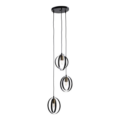 3 - Light Matte Black Pendant