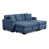 Mélange de polyester bleu marine