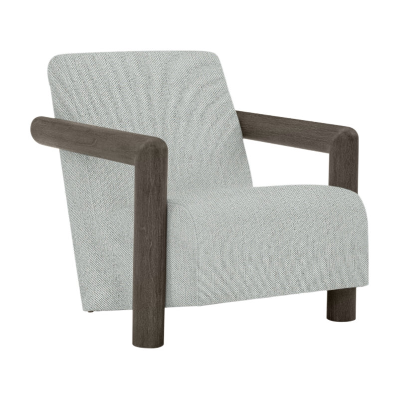 Mara Patio Chair with Cushions, Smoked Truffle, Light Grey Linen 6032-010