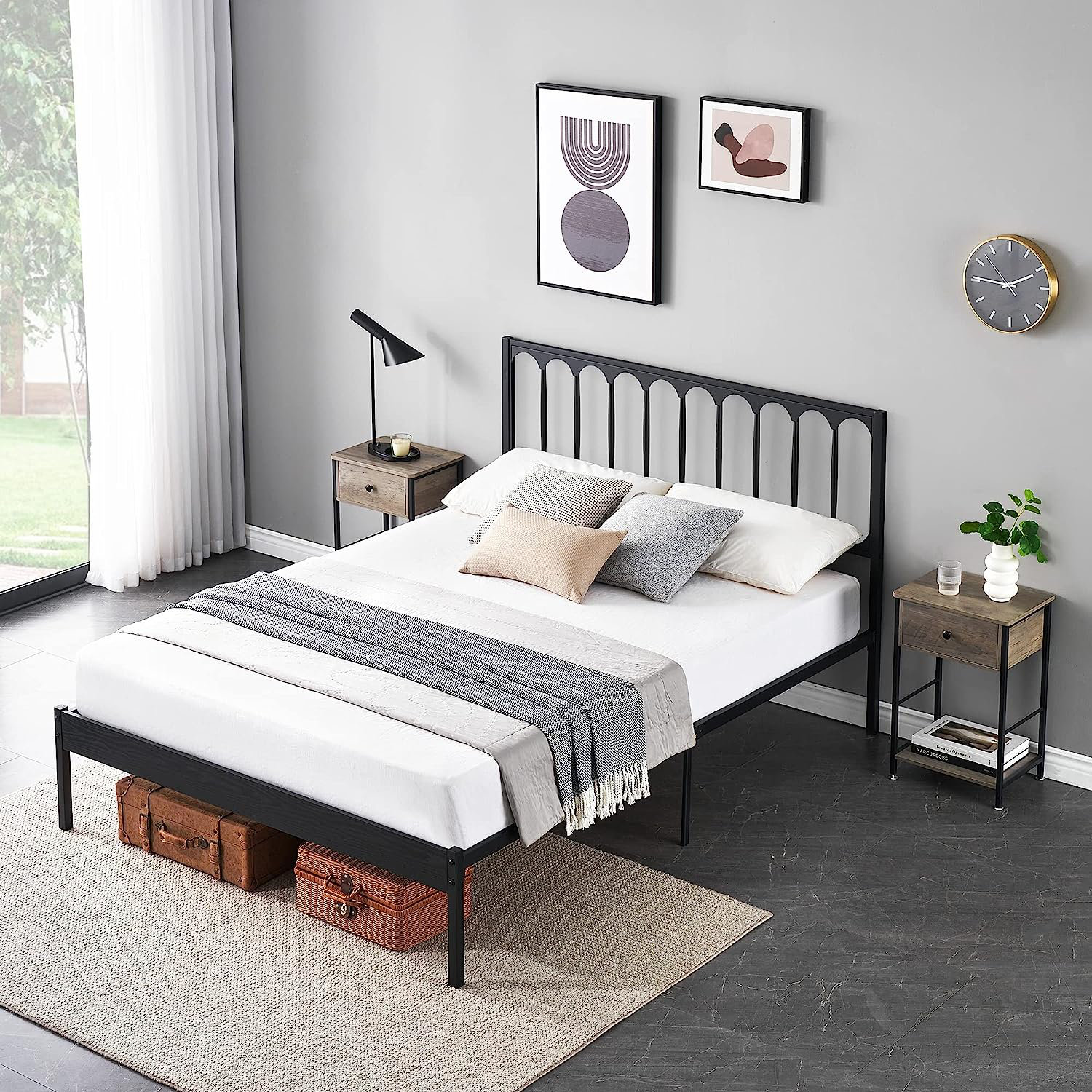 Winston Porter Metal Bed & Reviews Wayfair