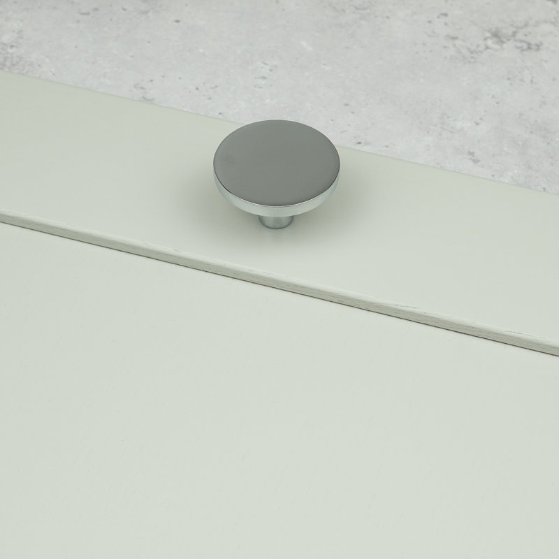 Polished Chrome Disc Knobs, 41mm Knob