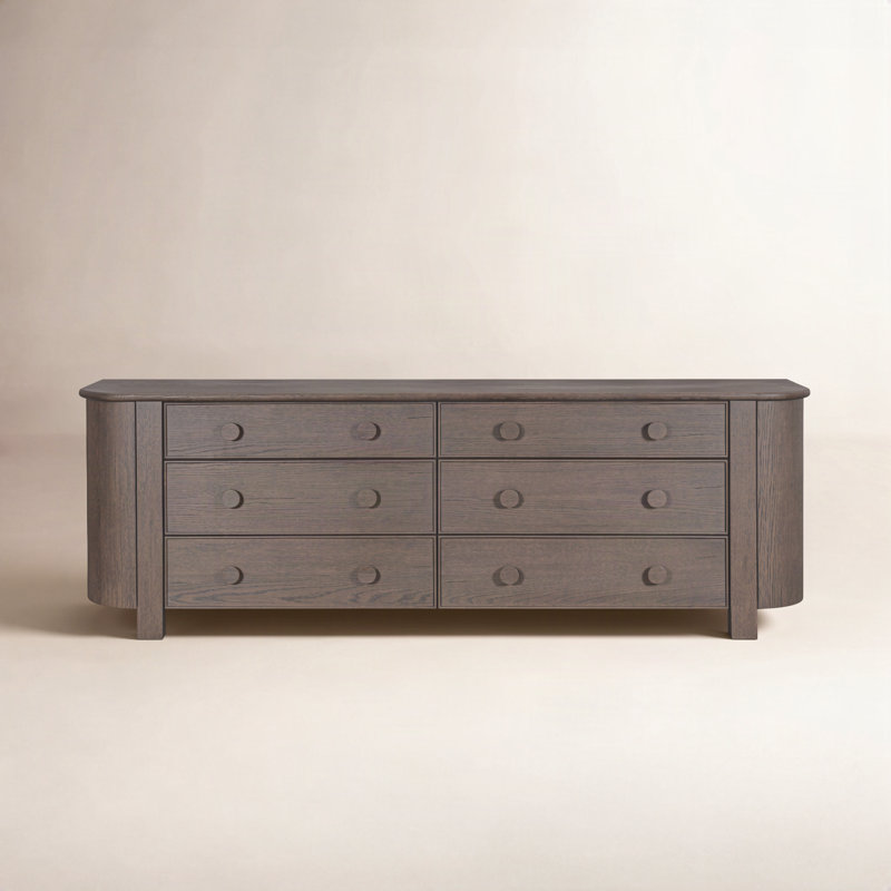 Loren 6 Drawer Dresser Dark Brown, Dark Brown