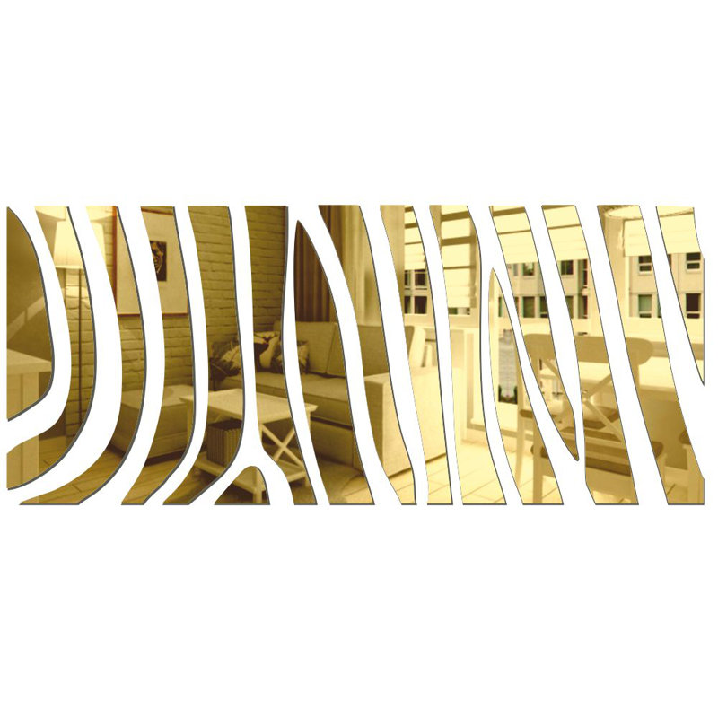 Sarahi Flat Wall Mirror, Gold