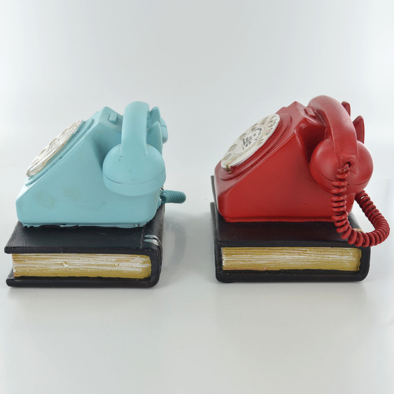 1970''s Telephone Bookends