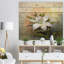 Fleur de lis blanc - reproduction d'art sur toile-35109087-35109102