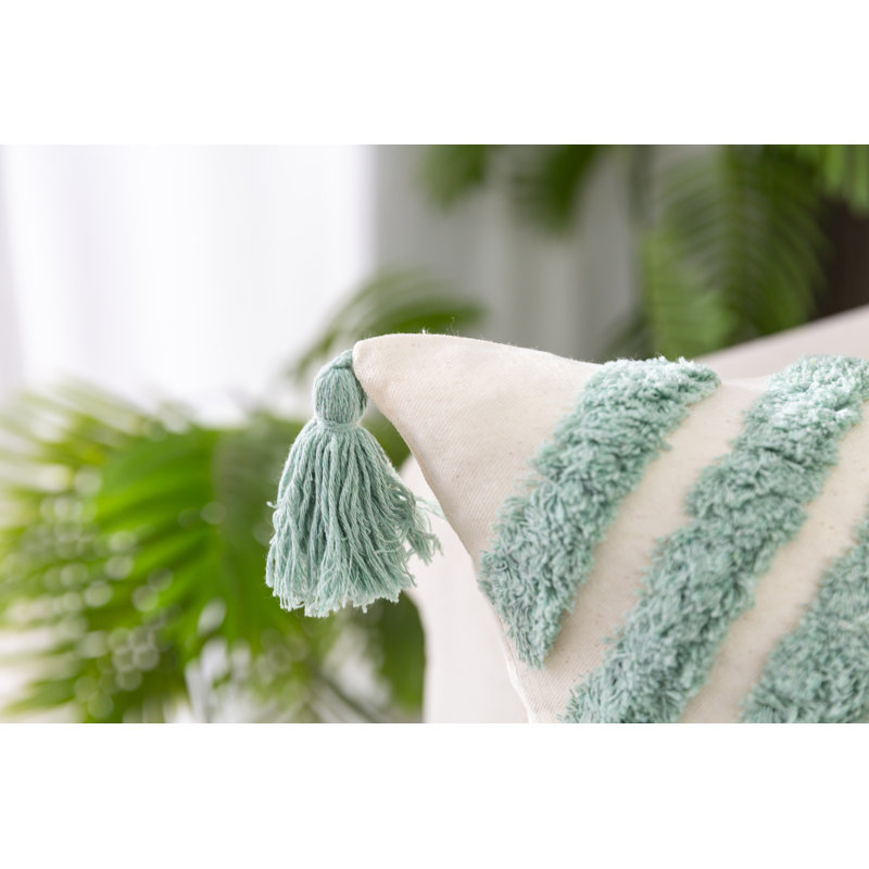 Housse de coussin Novel, Vert menthe, Rectangulaire