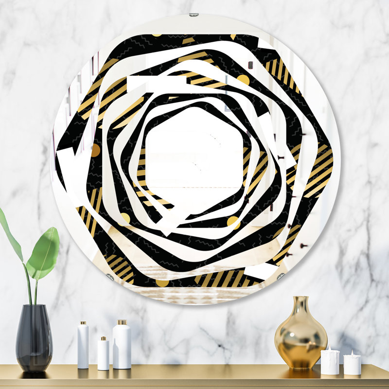 Miroir mural Whirl, H 31,5 po x l po