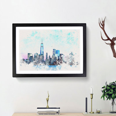 Freedom Tower And New York City - Single Picture Frame Painting on MDF