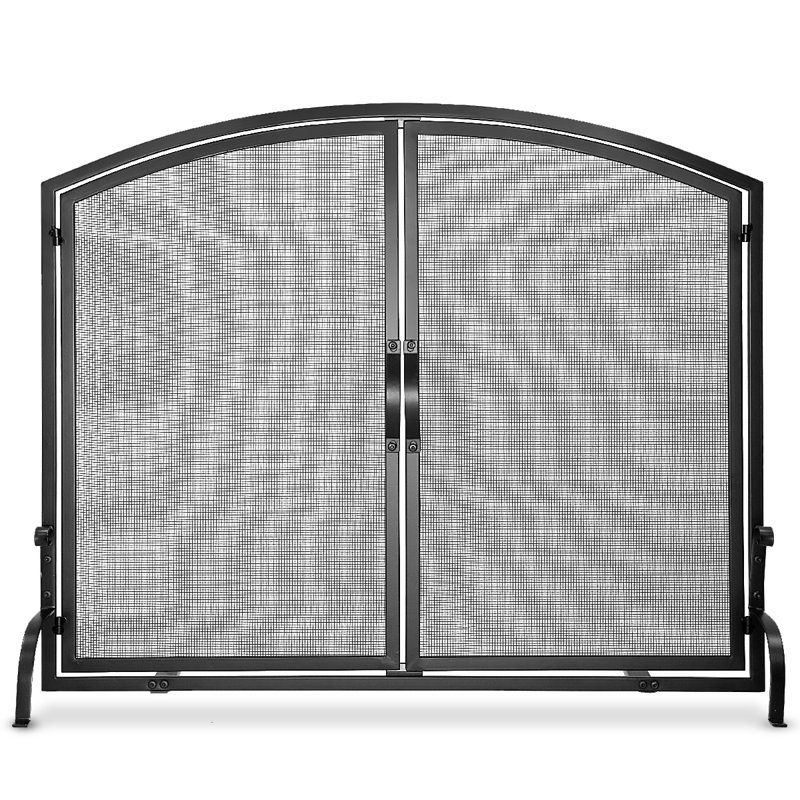 Claro 2 Steel Fireplace Door, 39"W x 32.75"H x 13" D