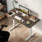 48” x 24” Electric Standing Desk with LED Display 2 Memory Height Settings for Home Rustic Brown+White-2042360843