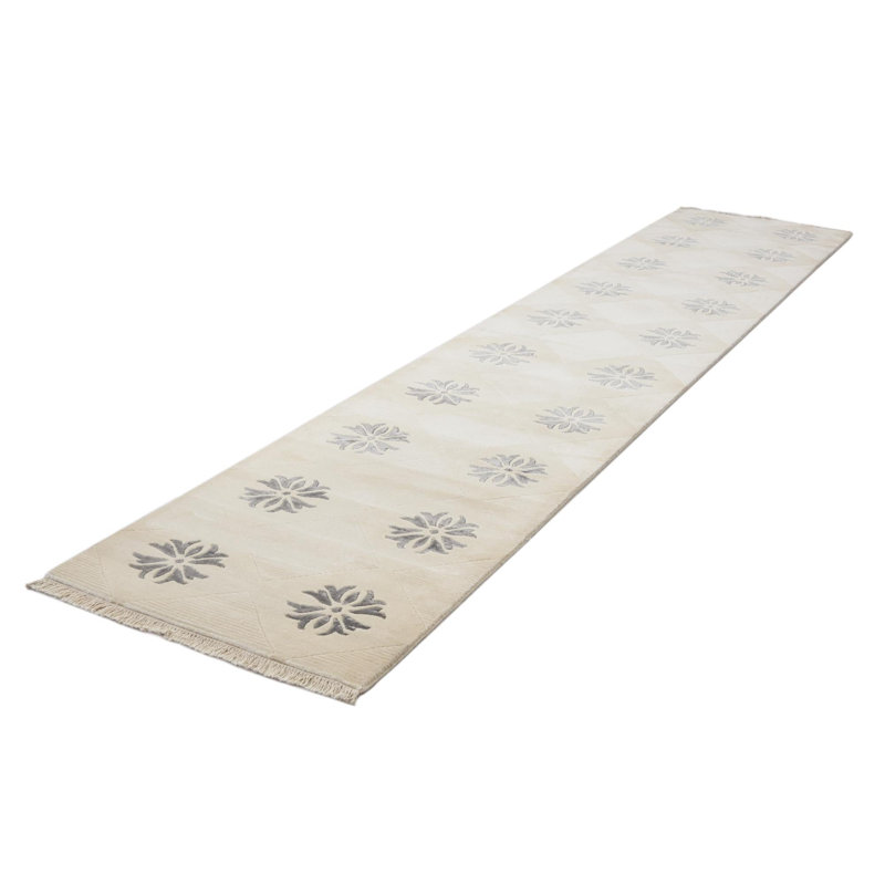 Tapis de couloir ivoire
