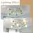 8-Light Green Sputnik Ceiling Light Fixture-2022777632-2022777639