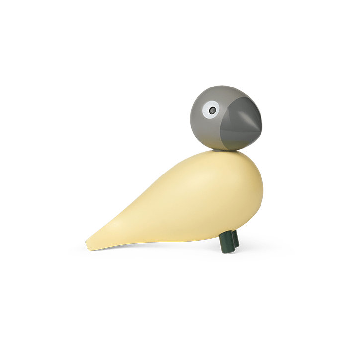Year Bird Bella 2025 - H4.9" cream/grey