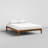 Queen Japanese Joinery Platform Bed Frame, Mid-Century Modern, Noise-Free Solid Bamboo Wood Sustainable, Sturdy Slat Support With Heavy Duty, Tool-Free Assembly, 10-Inch Storage-1124094971