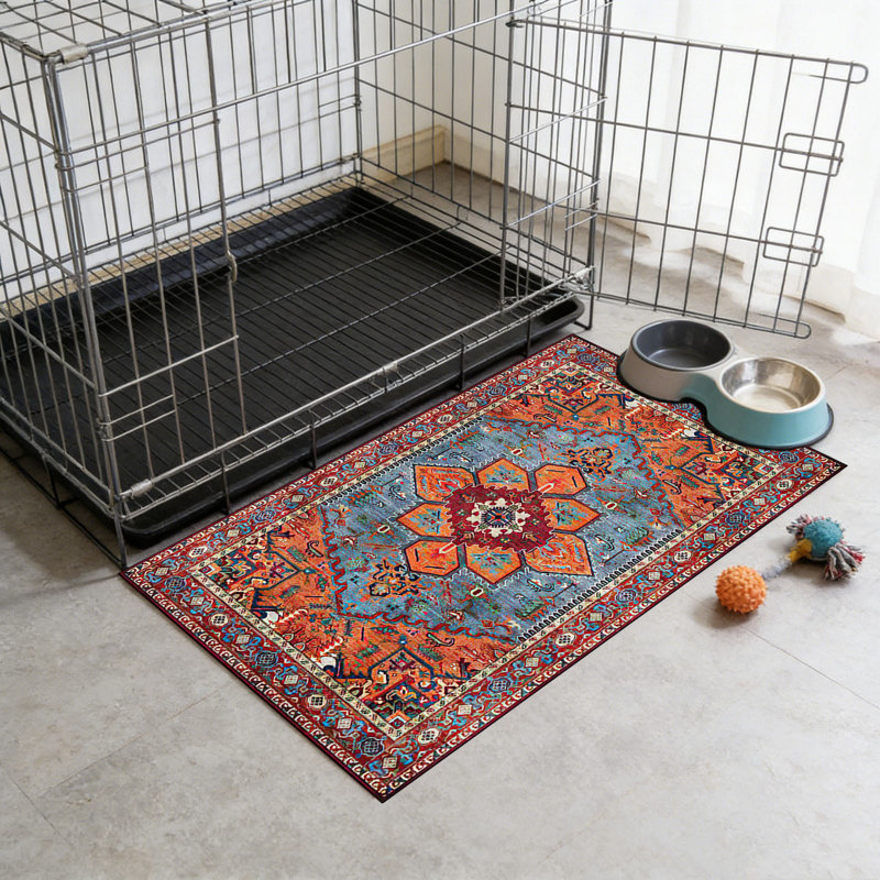 Matelas à langer pour animaux de compagnie lavable Bohemian, 19,69 x 31,5 pouces, multicolore, C