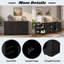 Buffet de rangement multifonctionnel avec tablettes réglables, support à 3 niveaux, tiroir et porte-1883242552